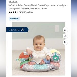 Infantino Seated Support & Tummy pillow